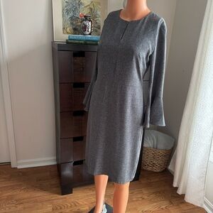 Ann Taylor Elegant Gray Women's Dress - size 6